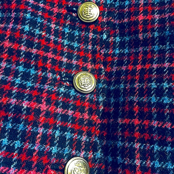 TALBOTS Faux Wrap Plaid Skirt - Picture 7 of 10